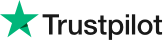 Trustpilot Logo in Weiß – ausgezeichnete Bewertungen für Svinando
